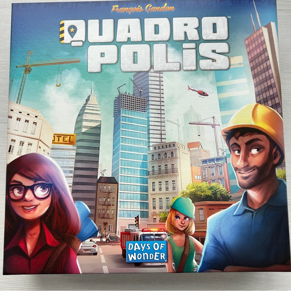 Quadropolis Board Game City Building Strategy  Days of Wonder Francois Gandon